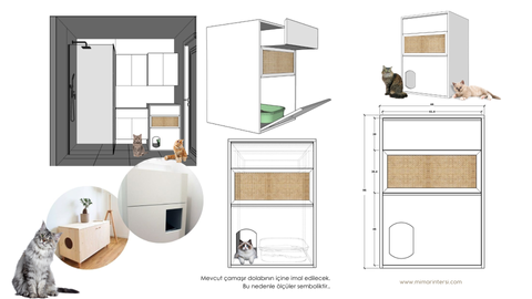 Kedi kumu alanı tasarımı
