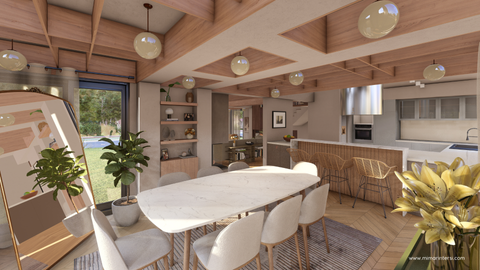 Salon ve Yemek Odası Tasarımı 