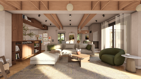 Salon ve Yemek Odası Tasarımı 